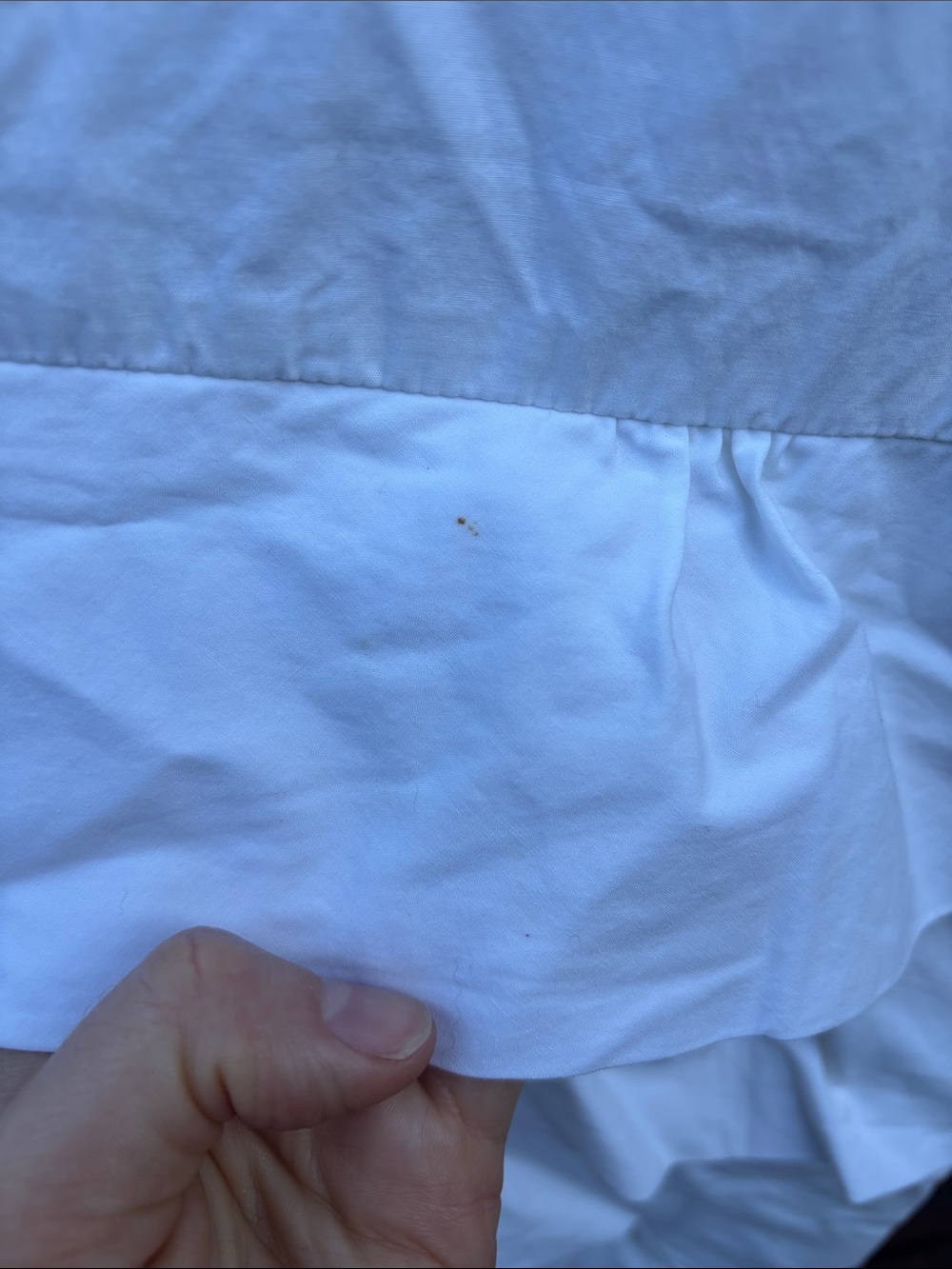 J. Crew White Ruffle Button-Front Mini Dress - Picture 4 of 5